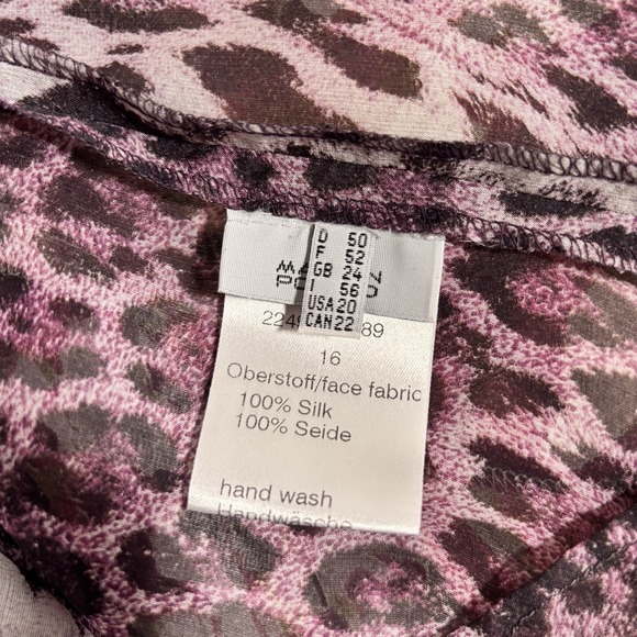 100% Silk Kimono Top Womens 20 Tie Ruffle Boho Artsy Sheer Lightweight Layering - Picture 9 of 9